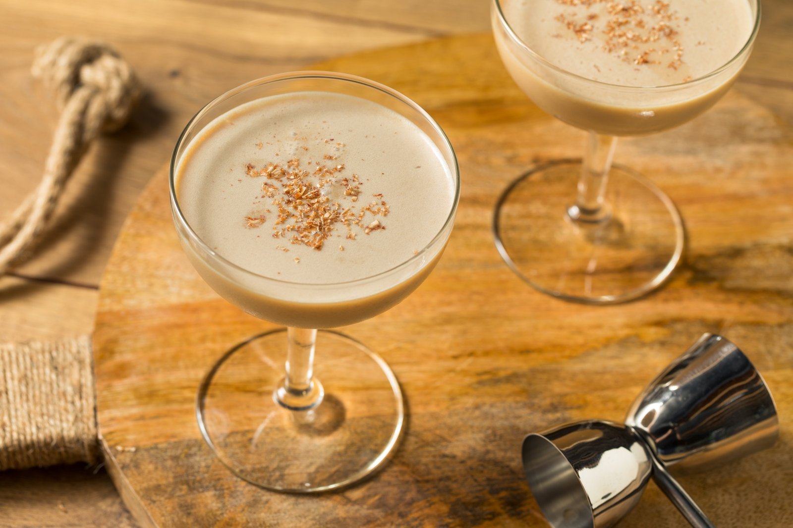 Boozy Refreshing Brandy Alexander Cocktail